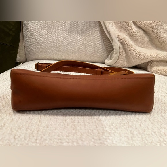 Portland Leather brown leather eclipse purse crossbody bag - Picture 2 of 11